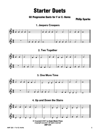 Starter Duets - 60 Progressive Duets - Philip Sparke - Partition - Cor